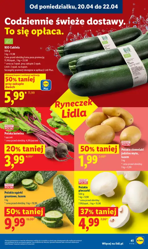 Lidl - gazetka promocyjna Oferta od czwartku od czwartku 23.04 do niedzieli 26.04 - strona 41