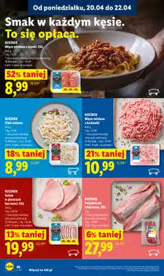 Lidl - gazetka promocyjna Oferta od czwartku od czwartku 23.04 do niedzieli 26.04 - strona 46