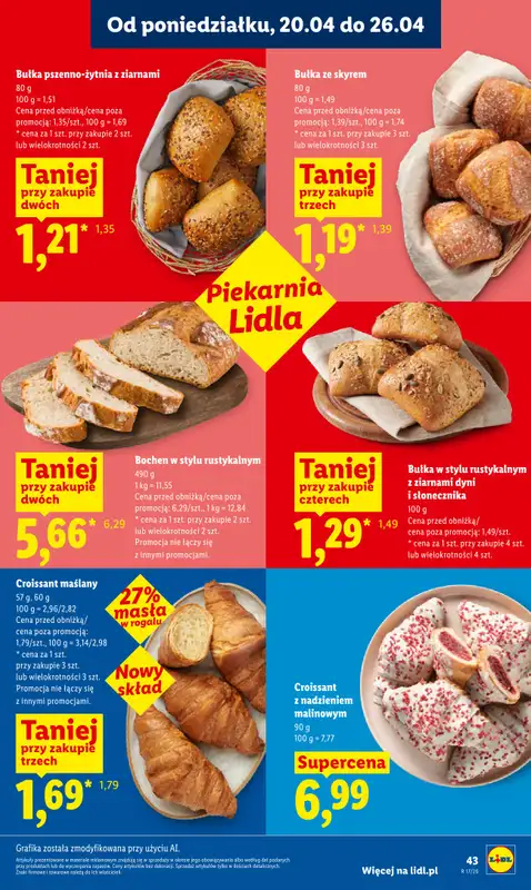 Lidl - gazetka promocyjna Oferta od czwartku od czwartku 23.04 do niedzieli 26.04 - strona 43