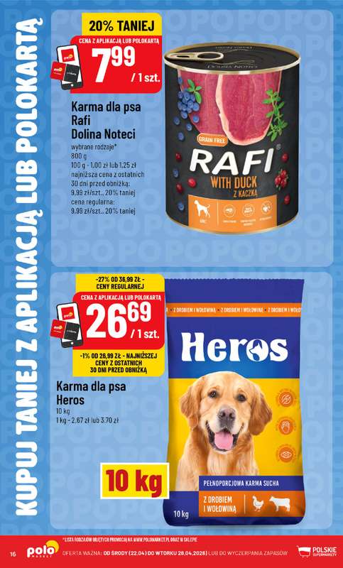 POLOmarket - gazetka promocyjna Katalog Kupuj taniej z POLOappką od środy 22.04 do wtorku 28.04 - strona 16