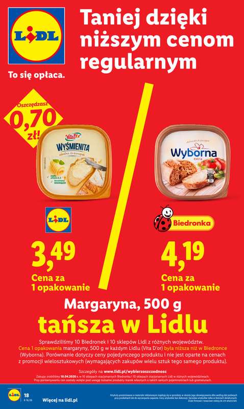 Lidl - gazetka promocyjna Oferta od czwartku od czwartku 23.04 do niedzieli 26.04 - strona 18
