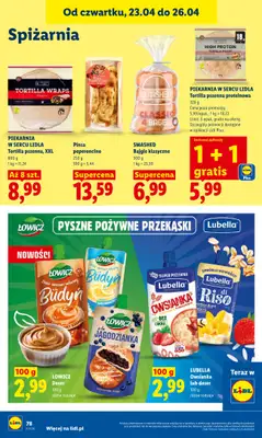 Lidl - gazetka promocyjna Oferta od czwartku od czwartku 23.04 do niedzieli 26.04 - strona 78