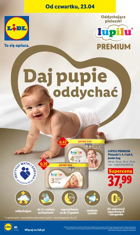 Lidl - gazetka promocyjna Oferta od czwartku od czwartku 23.04 do niedzieli 26.04 - strona 80