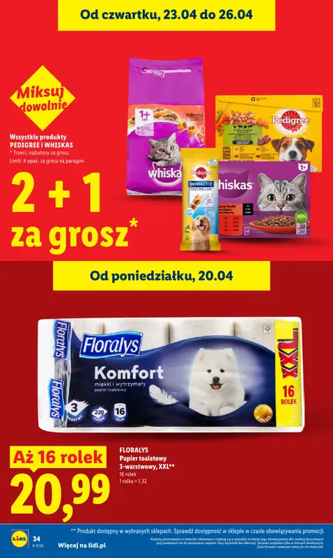 Lidl - gazetka promocyjna Oferta od czwartku od czwartku 23.04 do niedzieli 26.04 - strona 34