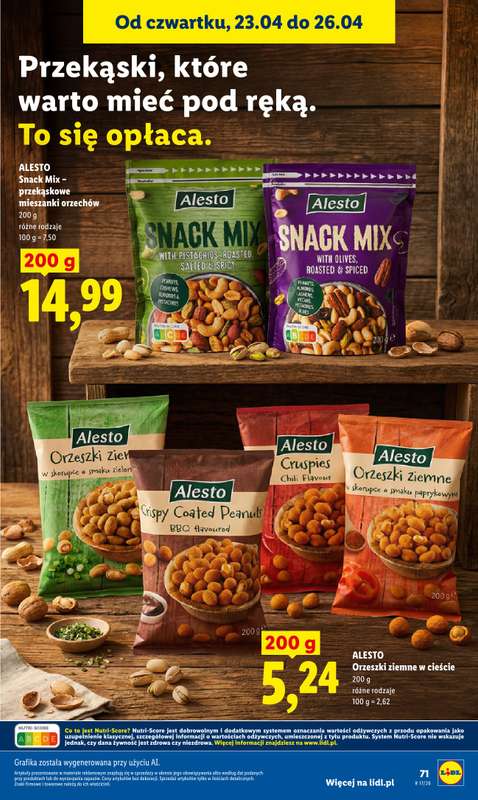 Lidl - gazetka promocyjna Oferta od czwartku od czwartku 23.04 do niedzieli 26.04 - strona 71