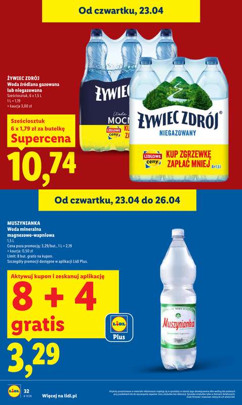 Lidl - gazetka promocyjna Oferta od czwartku od czwartku 23.04 do niedzieli 26.04 - strona 32