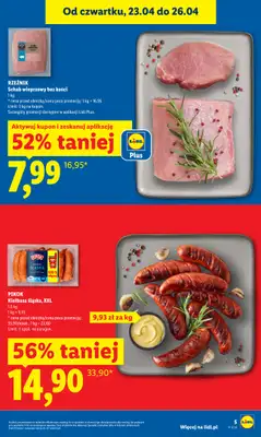 Lidl - gazetka promocyjna Oferta od czwartku od czwartku 23.04 do niedzieli 26.04 - strona 5