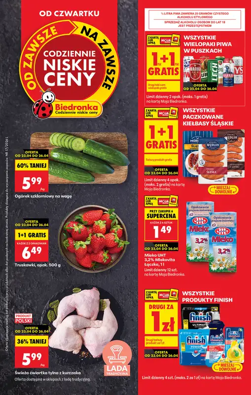 Biedronka - gazetka promocyjna Od czwartku, Z ladą tradycyjną  
