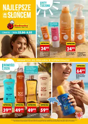 Biedronka - gazetka promocyjna Najlepsze pod słońcem od czwartku 23.04 do środy 06.05