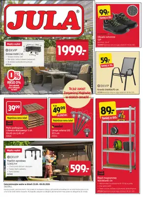 Jula - gazetka promocyjna Gazetka od czwartku 23.04 do środy 06.05