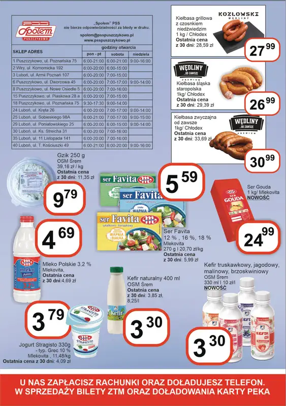 Społem - Blisko i Korzystnie - gazetka promocyjna Gazetka PSS Puszczykowo od czwartku 23.04 do soboty 02.05 - strona 2