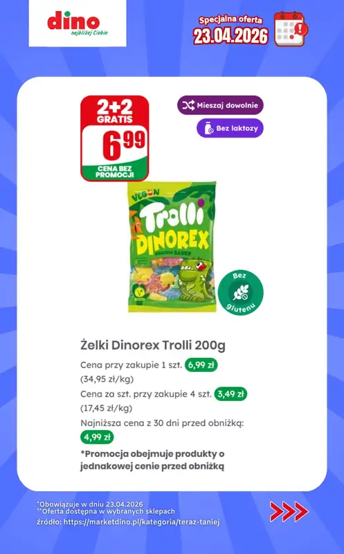 Dino - gazetka promocyjna Specjalna oferta na 23.04.2026 - promocje spoza gazetki od czwartku 23.04 do czwartku 23.04 - strona 9