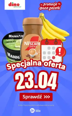 Dino - gazetka promocyjna Specjalna oferta na 23.04.2026 - promocje spoza gazetki od czwartku 23.04 do czwartku 23.04