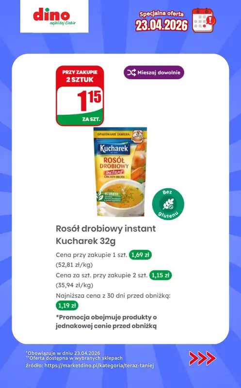 Dino - gazetka promocyjna Specjalna oferta na 23.04.2026 - promocje spoza gazetki od czwartku 23.04 do czwartku 23.04 - strona 5