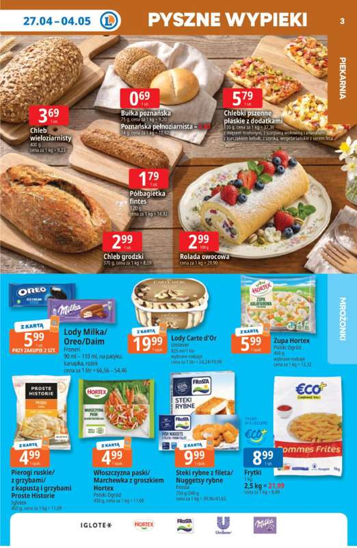 Leclerc - gazetka promocyjna Oferta E.Leclerc I Tanio to tu! od poniedziałku 27.04 do poniedziałku 04.05 - strona 3