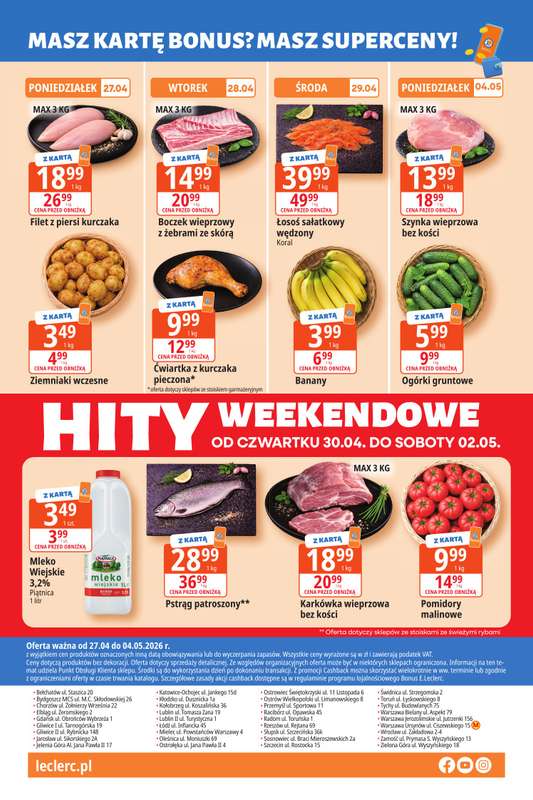 Leclerc - gazetka promocyjna Oferta E.Leclerc I Tanio to tu! od poniedziałku 27.04 do poniedziałku 04.05 - strona 8