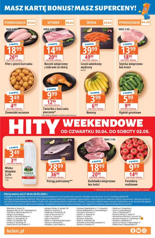 Leclerc - gazetka promocyjna Oferta E.Leclerc I Tanio to tu! od poniedziałku 27.04 do poniedziałku 04.05 - strona 8