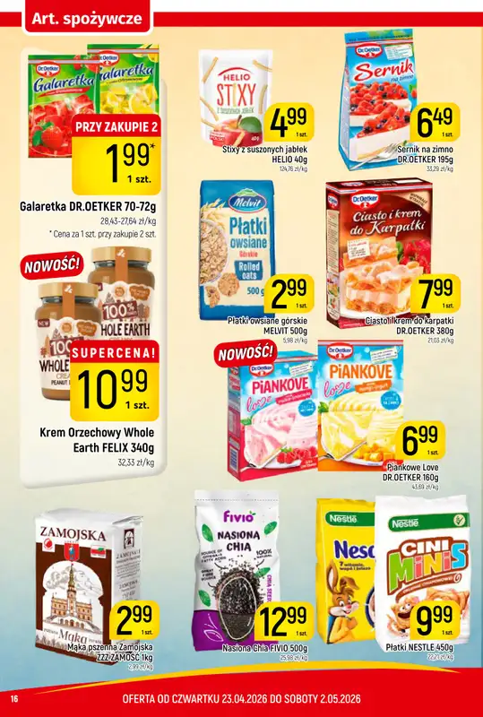 Delikatesy Piotruś Pan - gazetka promocyjna Gazetka od czwartku 23.04 do soboty 02.05 - strona 16