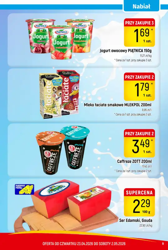 Delikatesy Piotruś Pan - gazetka promocyjna Gazetka od czwartku 23.04 do soboty 02.05 - strona 9