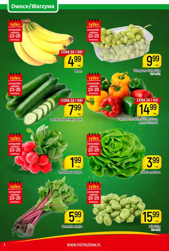 Delikatesy Piotruś Pan - gazetka promocyjna Gazetka od czwartku 23.04 do soboty 02.05 - strona 2