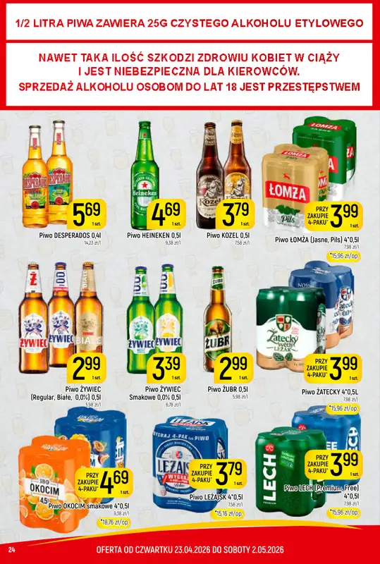 Delikatesy Piotruś Pan - gazetka promocyjna Gazetka od czwartku 23.04 do soboty 02.05 - strona 24