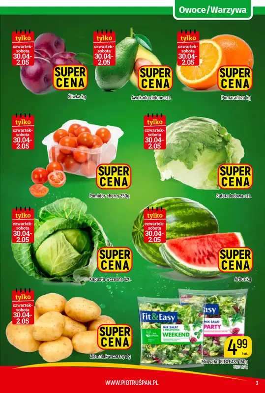 Delikatesy Piotruś Pan - gazetka promocyjna Gazetka od czwartku 23.04 do soboty 02.05 - strona 3