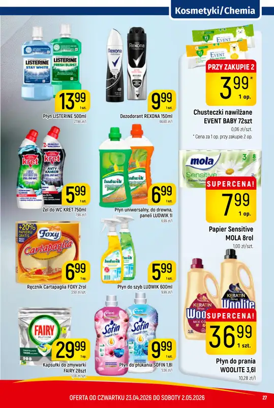 Delikatesy Piotruś Pan - gazetka promocyjna Gazetka od czwartku 23.04 do soboty 02.05 - strona 27