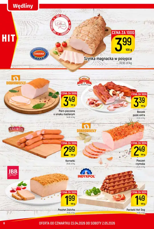 Delikatesy Piotruś Pan - gazetka promocyjna Gazetka od czwartku 23.04 do soboty 02.05 - strona 6