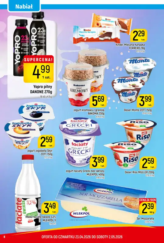 Delikatesy Piotruś Pan - gazetka promocyjna Gazetka od czwartku 23.04 do soboty 02.05 - strona 8