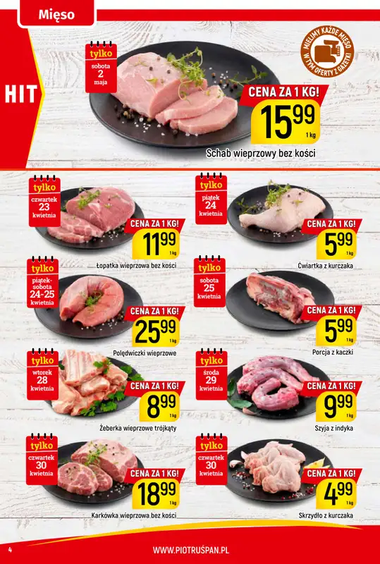Delikatesy Piotruś Pan - gazetka promocyjna Gazetka od czwartku 23.04 do soboty 02.05 - strona 4