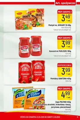 Delikatesy Piotruś Pan - gazetka promocyjna Gazetka od czwartku 23.04 do soboty 02.05 - strona 15