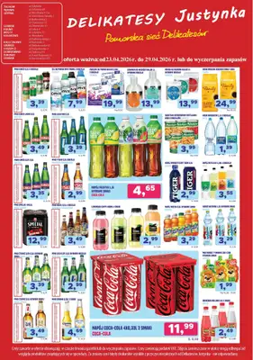 Delikatesy Justynka - gazetka promocyjna Gazetka od czwartku 23.04 do środy 29.04 - strona 4