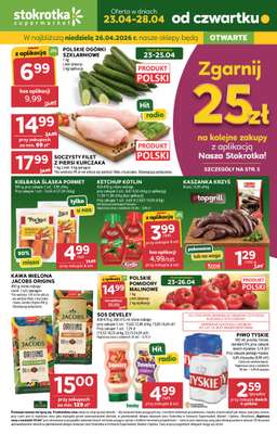 Stokrotka - gazetka promocyjna Gazetka Supermarket od czwartku 23.04 do wtorku 28.04