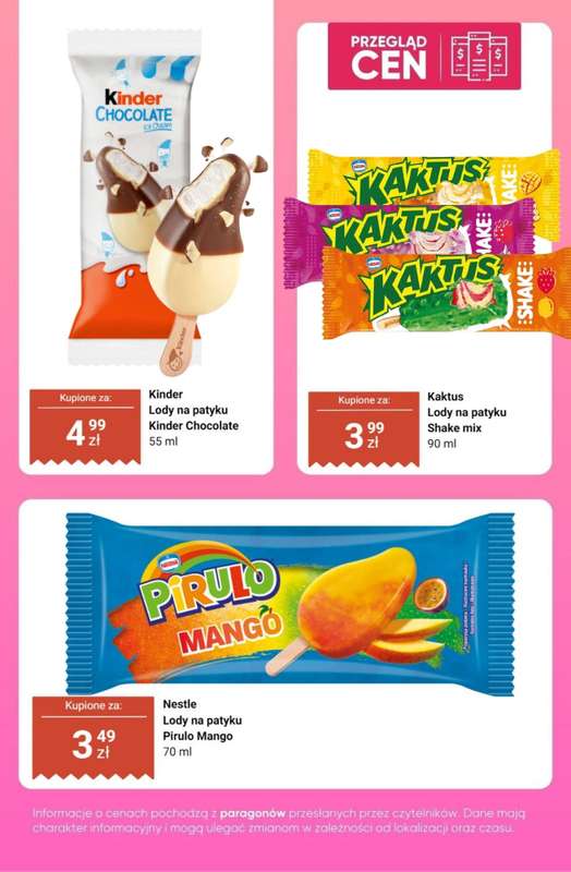 Dino - gazetka promocyjna Lody - przegląd cen od czwartku 23.04 do wtorku 28.04 - strona 12