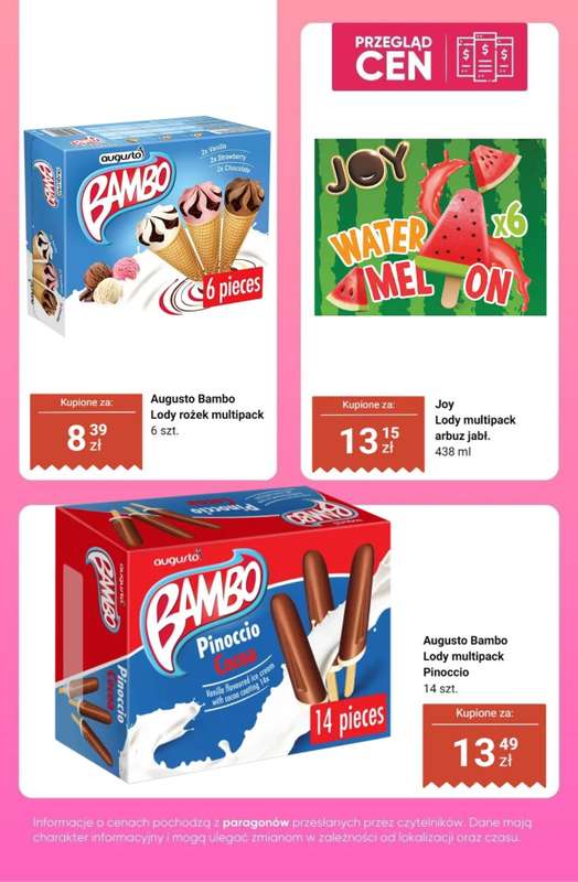 Dino - gazetka promocyjna Lody - przegląd cen od czwartku 23.04 do wtorku 28.04 - strona 8