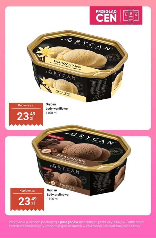 Dino - gazetka promocyjna Lody - przegląd cen od czwartku 23.04 do wtorku 28.04 - strona 9