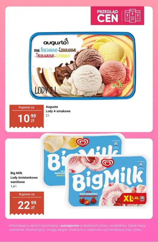 Dino - gazetka promocyjna Lody - przegląd cen od czwartku 23.04 do wtorku 28.04 - strona 6