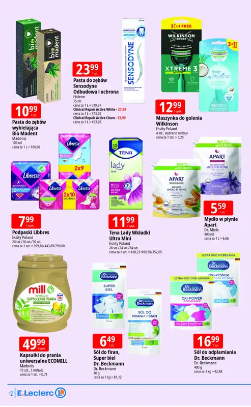 Leclerc - gazetka promocyjna Oferta Lublin Zana od poniedziałku 27.04 do soboty 02.05 - strona 12
