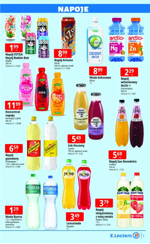 Leclerc - gazetka promocyjna Oferta Lublin Zana od poniedziałku 27.04 do soboty 02.05 - strona 7