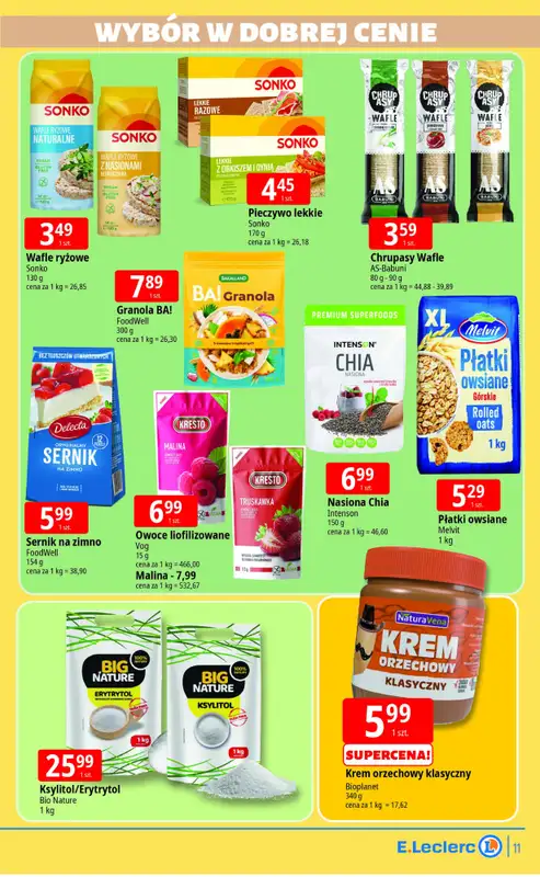 Leclerc - gazetka promocyjna Oferta Lublin Zana od poniedziałku 27.04 do soboty 02.05 - strona 11