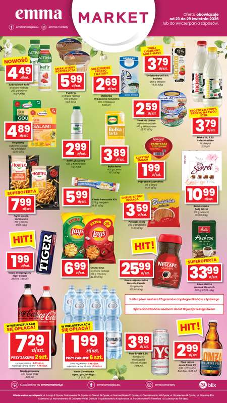 emma MARKET - gazetka promocyjna Plakaty promocyjne Emma Market od czwartku 23.04 do środy 29.04 - strona 2