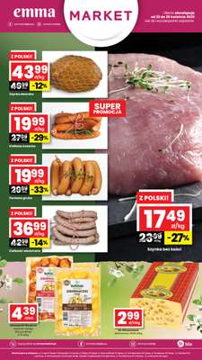 emma MARKET - gazetka promocyjna Plakaty promocyjne Emma Market od czwartku 23.04 do środy 29.04