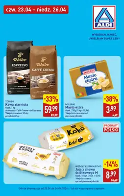 Aldi - gazetka promocyjna Wybieram Aldi na tani weekend! od czwartku 23.04 do niedzieli 26.04 - strona 4