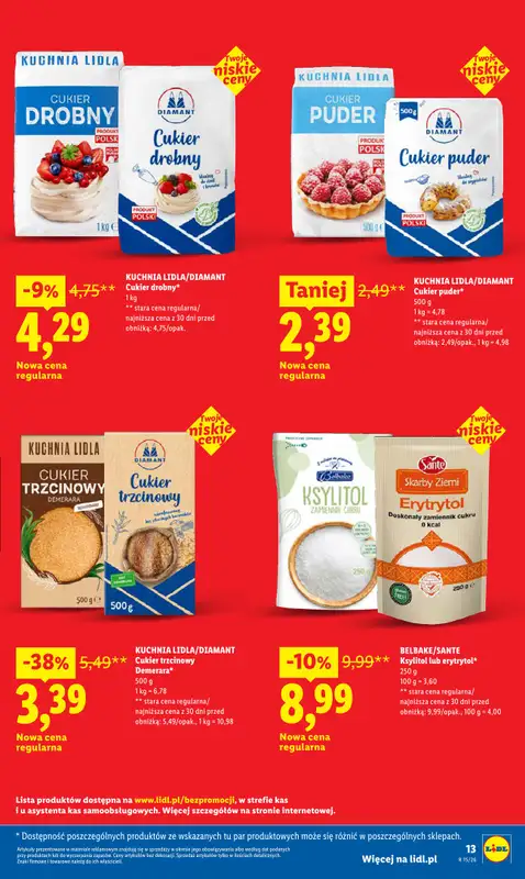 Lidl - gazetka promocyjna Rewolucja Cenowa!  do piątku 01.05 - strona 13