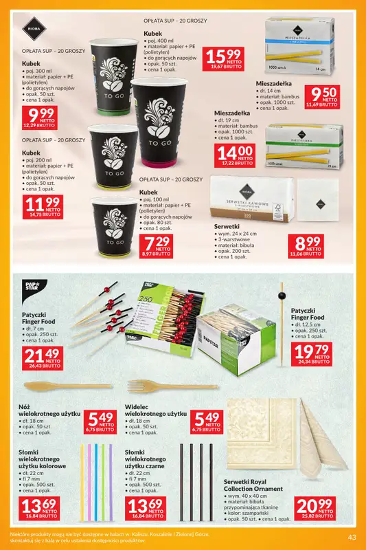 Makro - gazetka promocyjna Katalog Markowe inspiracje Maja od wtorku 28.04 do poniedziałku 11.05 - strona 43