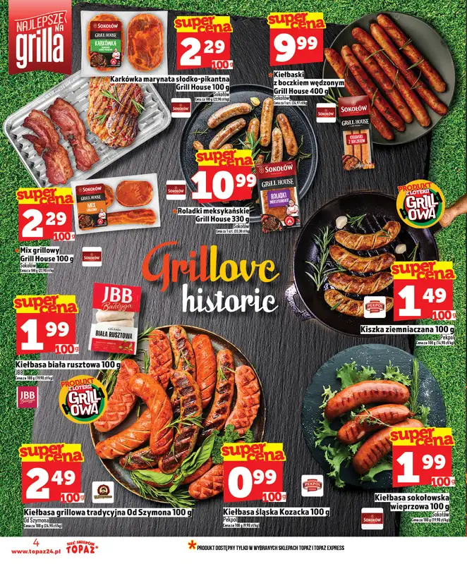 TOPAZ - gazetka promocyjna Nowa gazetka od czwartku, 30.04. od czwartku 30.04 do środy 06.05 - strona 4