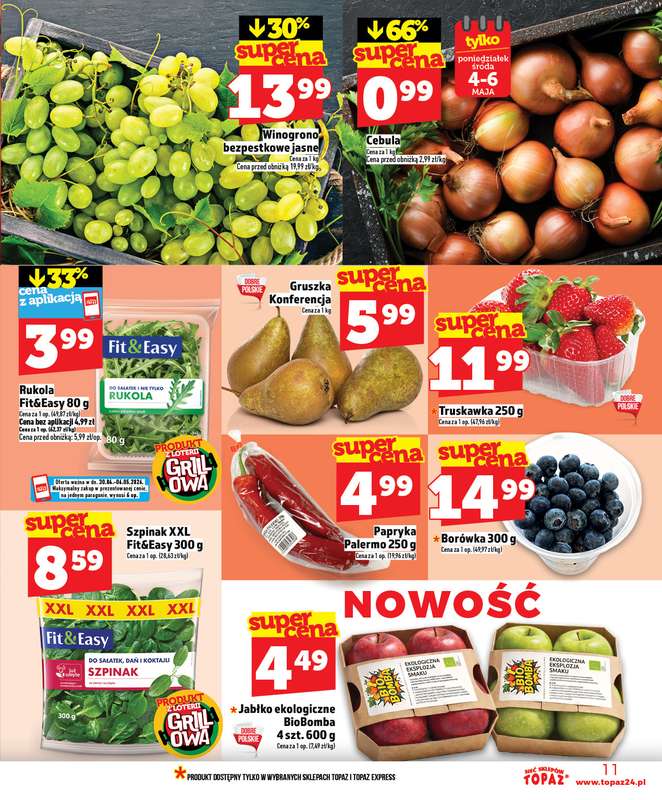 TOPAZ - gazetka promocyjna Nowa gazetka od czwartku, 30.04. od czwartku 30.04 do środy 06.05 - strona 11