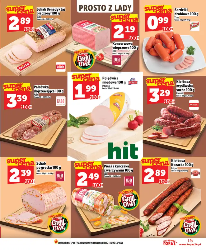 TOPAZ - gazetka promocyjna Nowa gazetka od czwartku, 30.04. od czwartku 30.04 do środy 06.05 - strona 15