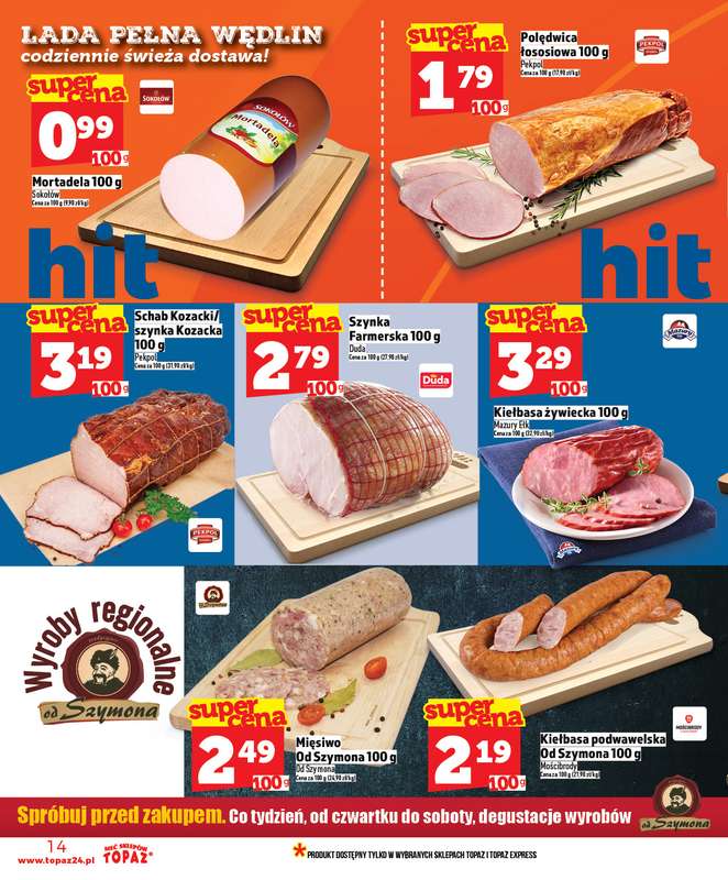 TOPAZ - gazetka promocyjna Nowa gazetka od czwartku, 30.04. od czwartku 30.04 do środy 06.05 - strona 14