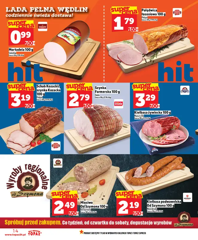 TOPAZ - gazetka promocyjna Nowa gazetka od czwartku, 30.04. od czwartku 30.04 do środy 06.05 - strona 14